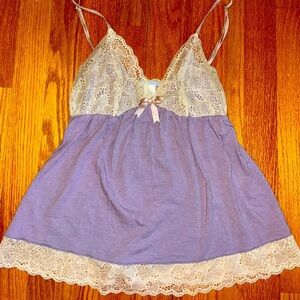 Lavender Lace Tank Top